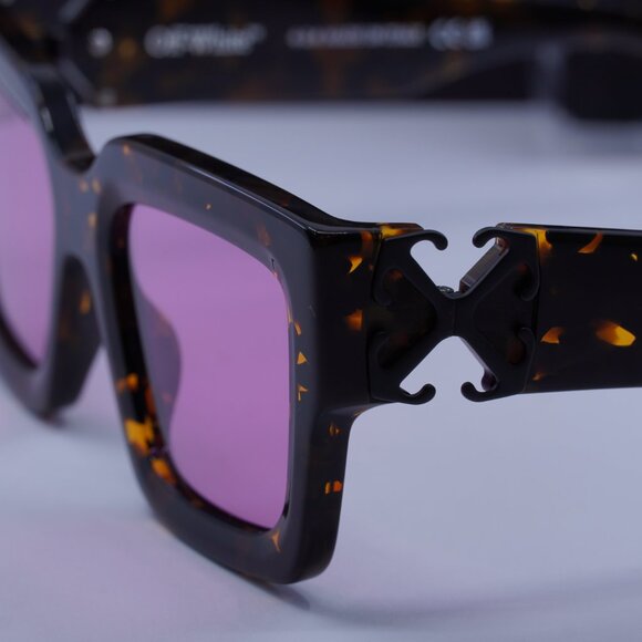 Off-White OERI14D MYSTIC 6030 Square Sunglasses – Havana/Pink - Picture 4 of 10